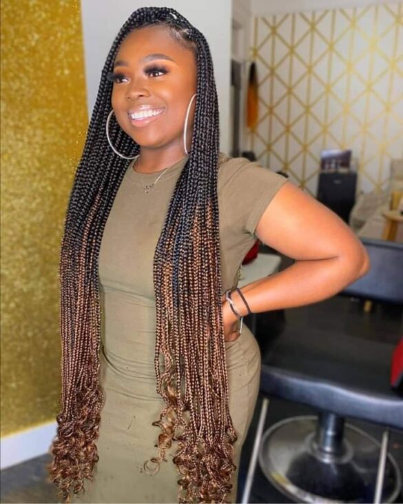 10 New Knotless Braids Styles For Pretty African Ladies