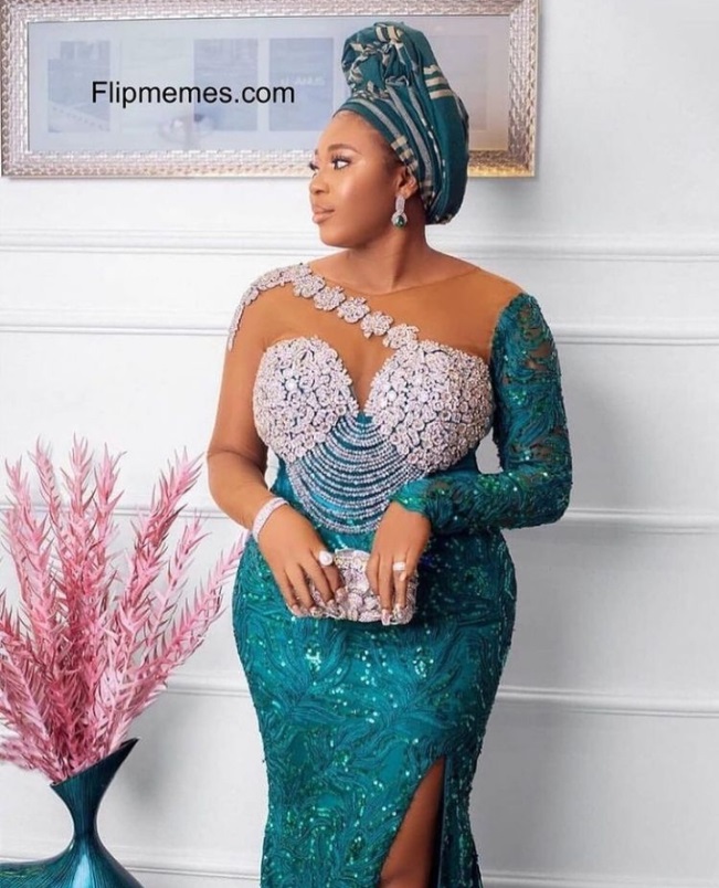 2022 Aso Ebi Lace Gown Styles 4