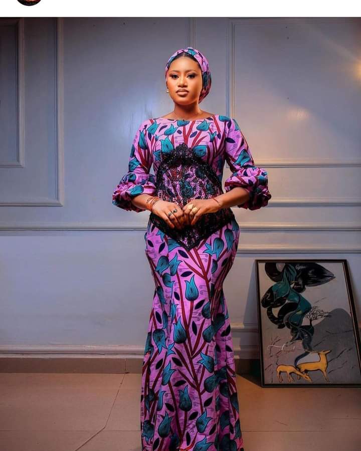 Latest Ankara Long Gown Styles 2022 For Ladies 1