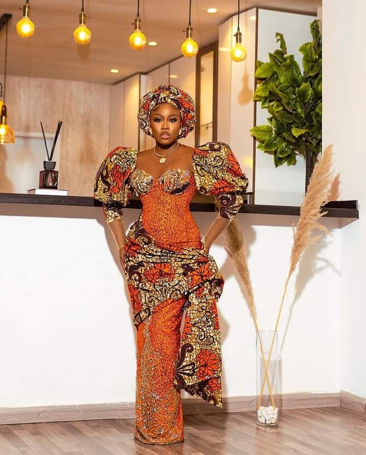 Latest Ankara Long Gown Styles 2022 For Ladies 2
