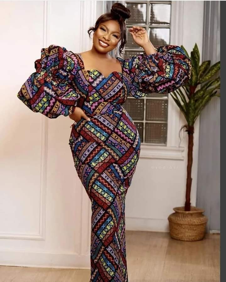 Latest Ankara Long Gown Styles 2022 For Ladies 8