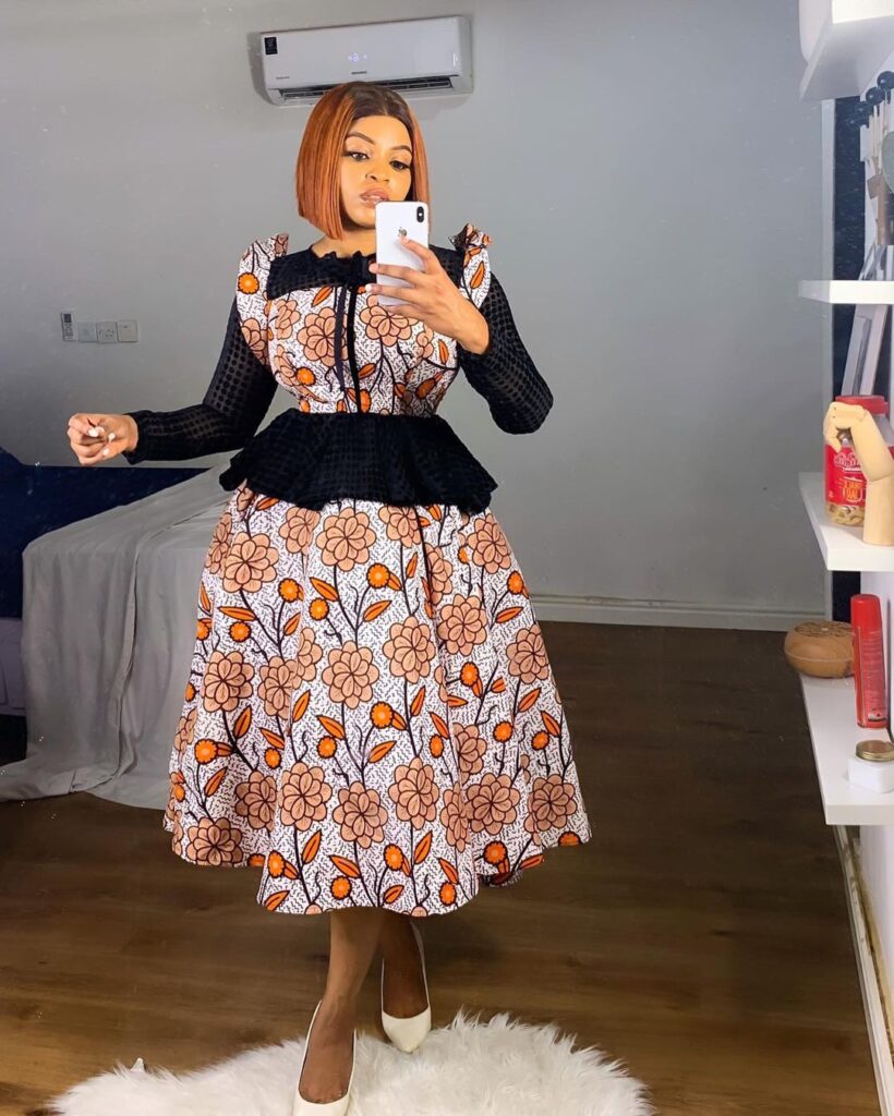 Beautiful Ankara Gown Style For Ladies 2022 1