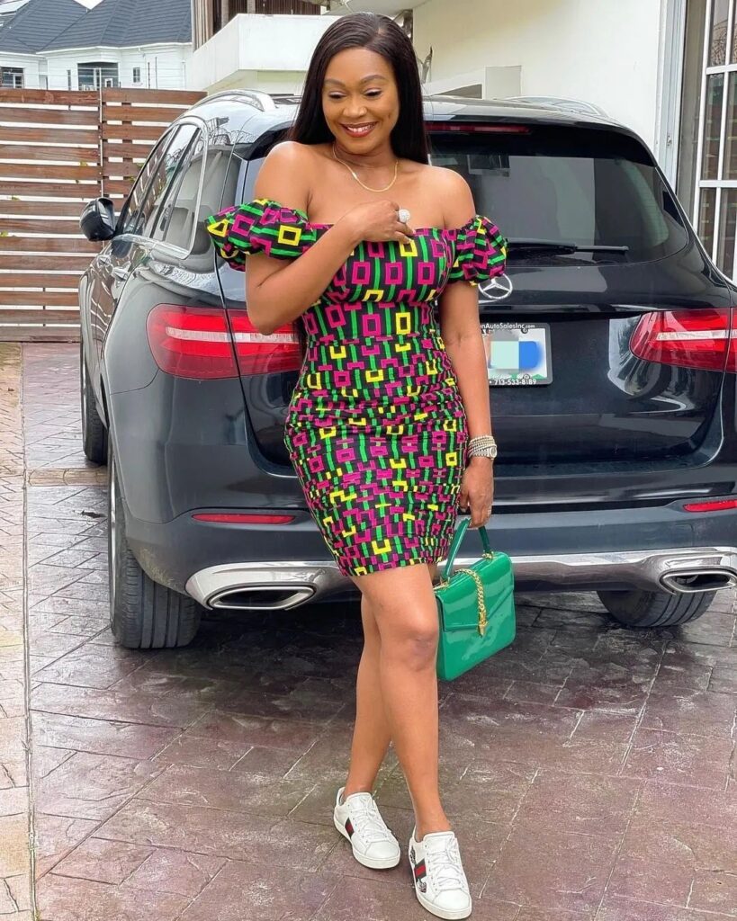 Most Beautiful Ankara Short Gown Styles for Ladies 2022 1