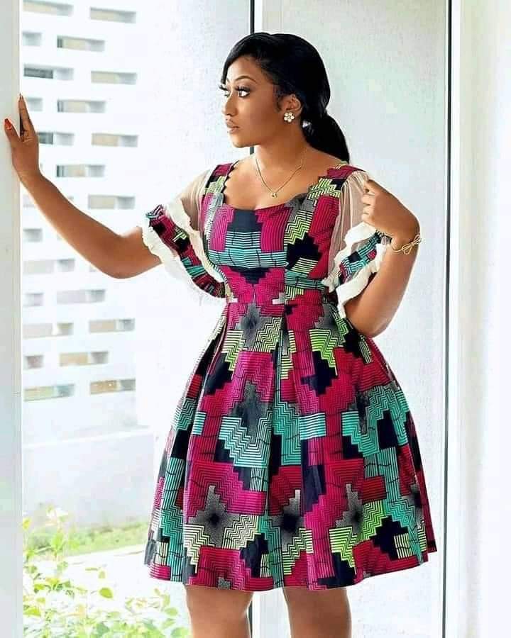 New Short Gown Styles For Ankara 2022 3