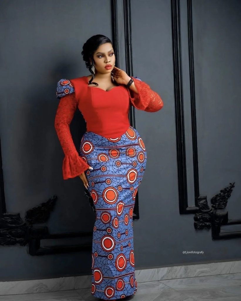 2023 Latest Ankara Fitted Long Gown Styles For Ladies 1
