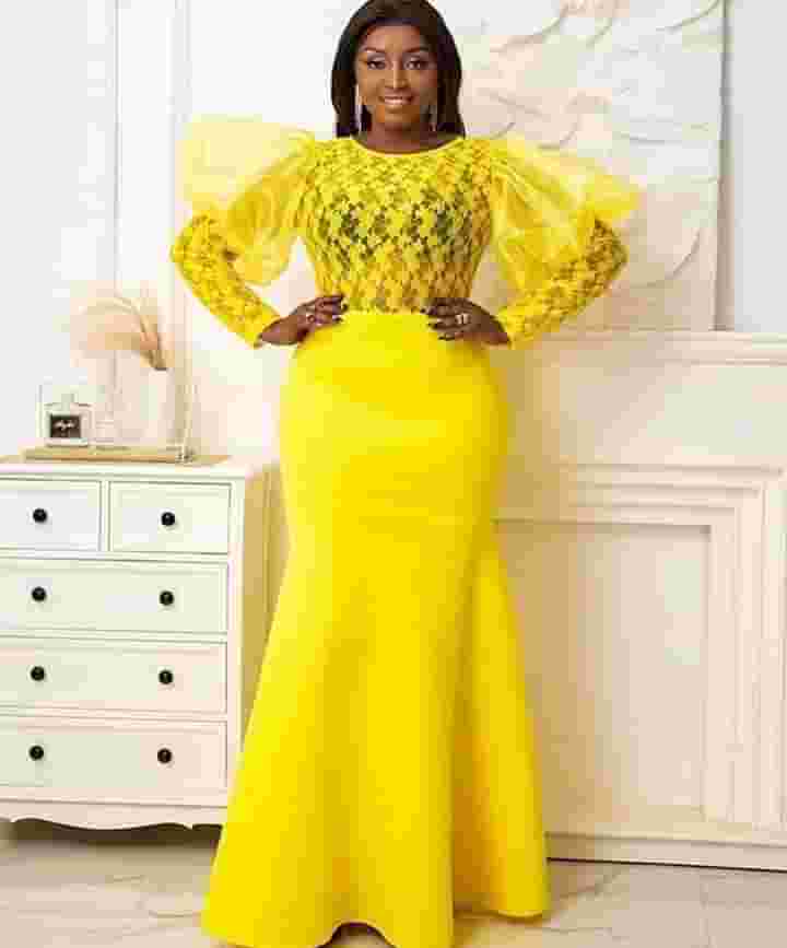Amazing Aso Ebi Lace Gown Styles 2023 for African Women 3