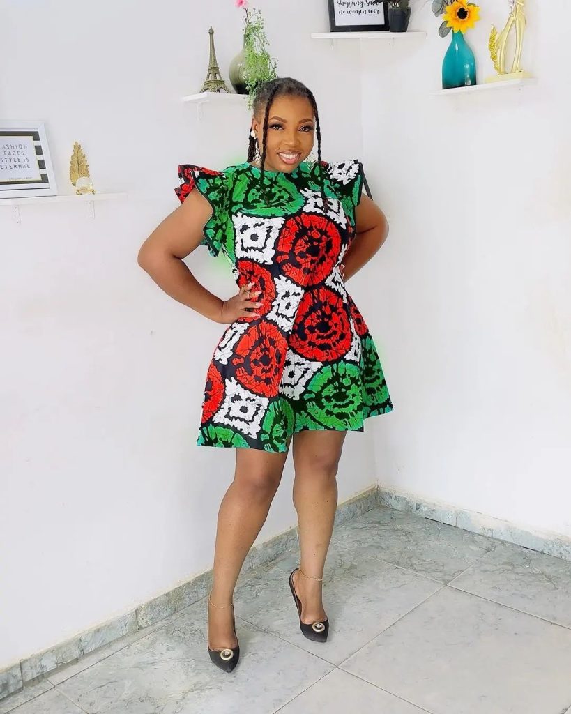 Latest Ankara Flare Gown styles for Pretty Ladies 2023 3