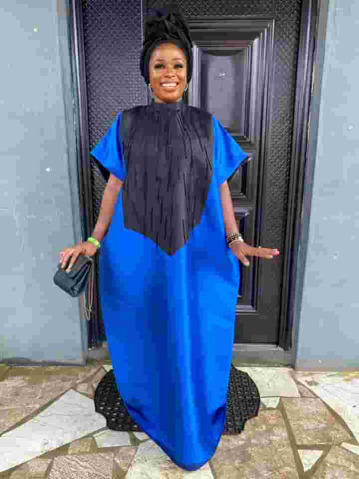 Latest Ankara Gown Styles 2023 in Blue Color 2