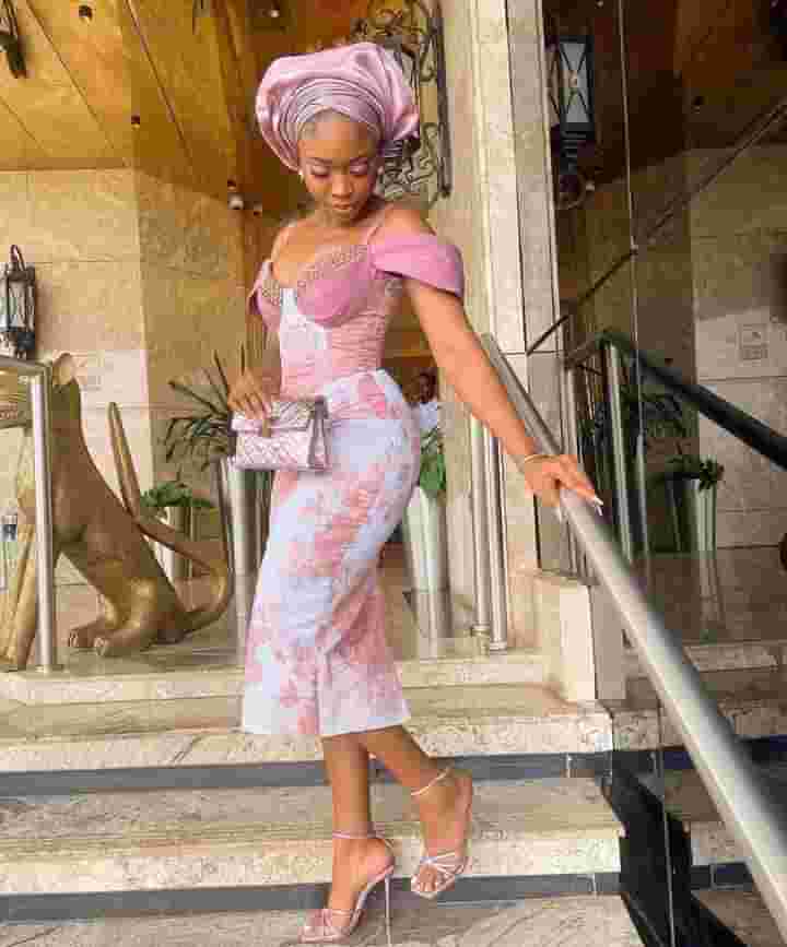Oustanding and Best Aso Ebi Lace Styles for all Outings 2023 5
