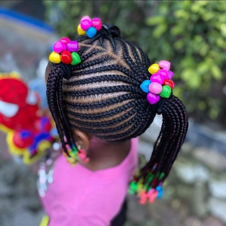 Simple Hairstyle for School Girl in Nigeria 2023 2