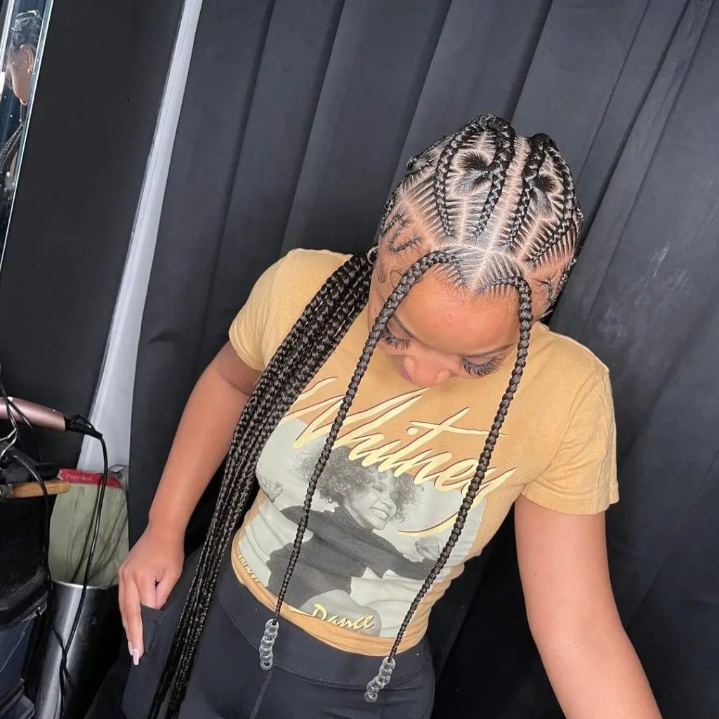 Trending All Back Ghana Weaving Hairstyles 2023 For Big Girl 3