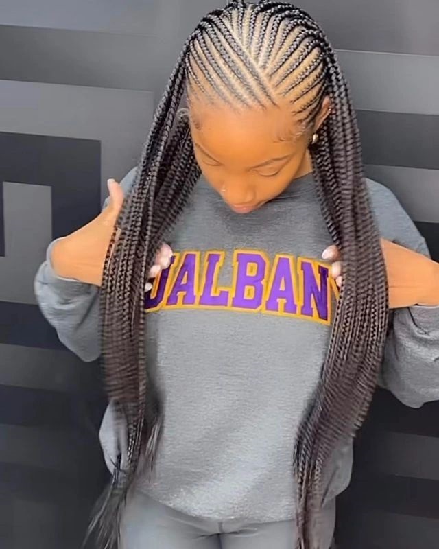 Trending All Back Ghana Weaving Hairstyles 2023 For Big Girl 4