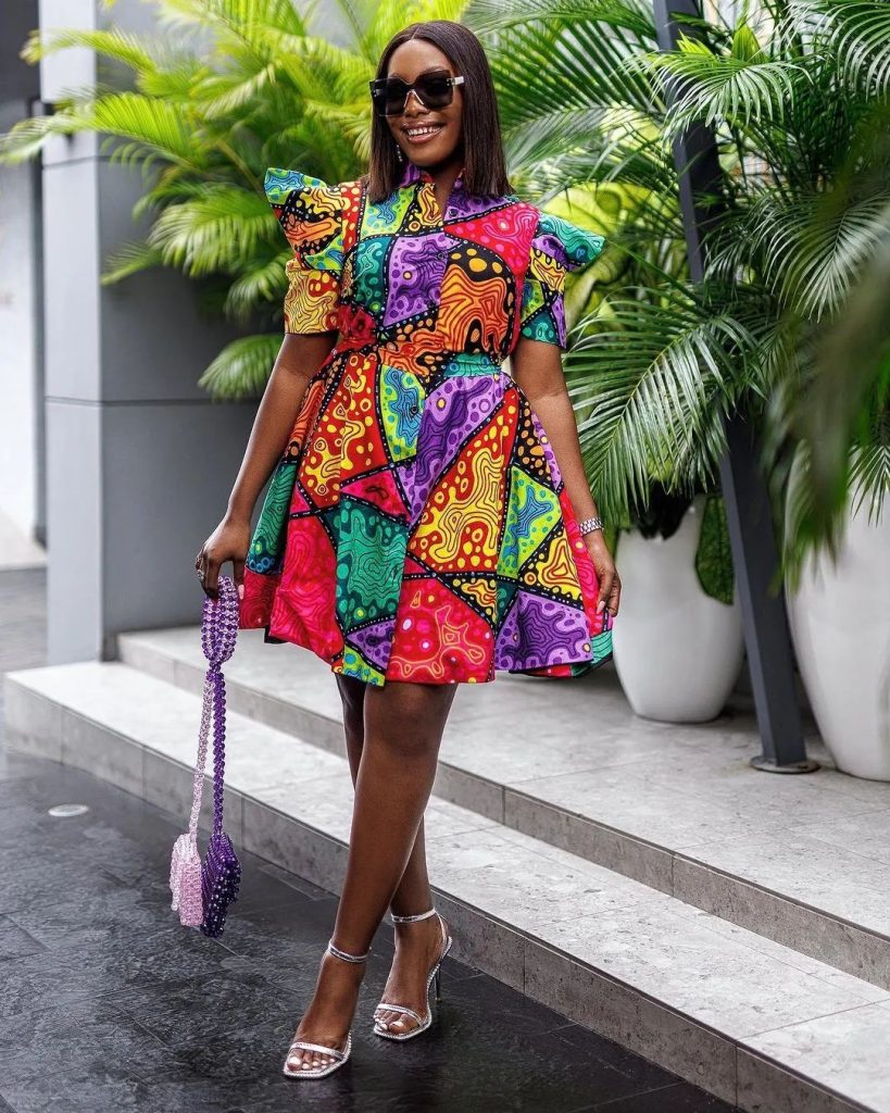 Trending Ankara Short Gown Styles 2023 For Young Ladies 5