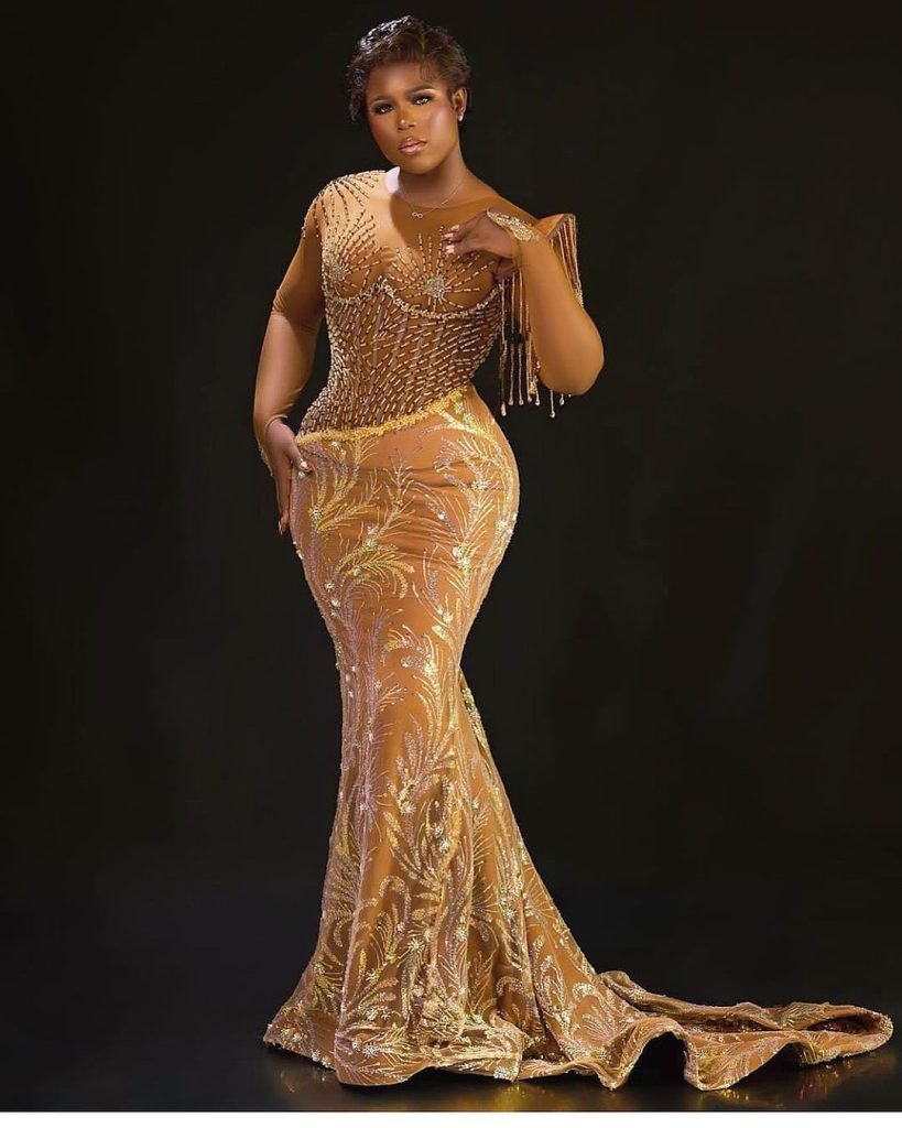 2023 Best Fitted Asoebi Lace Gown Styles For Ladies 1