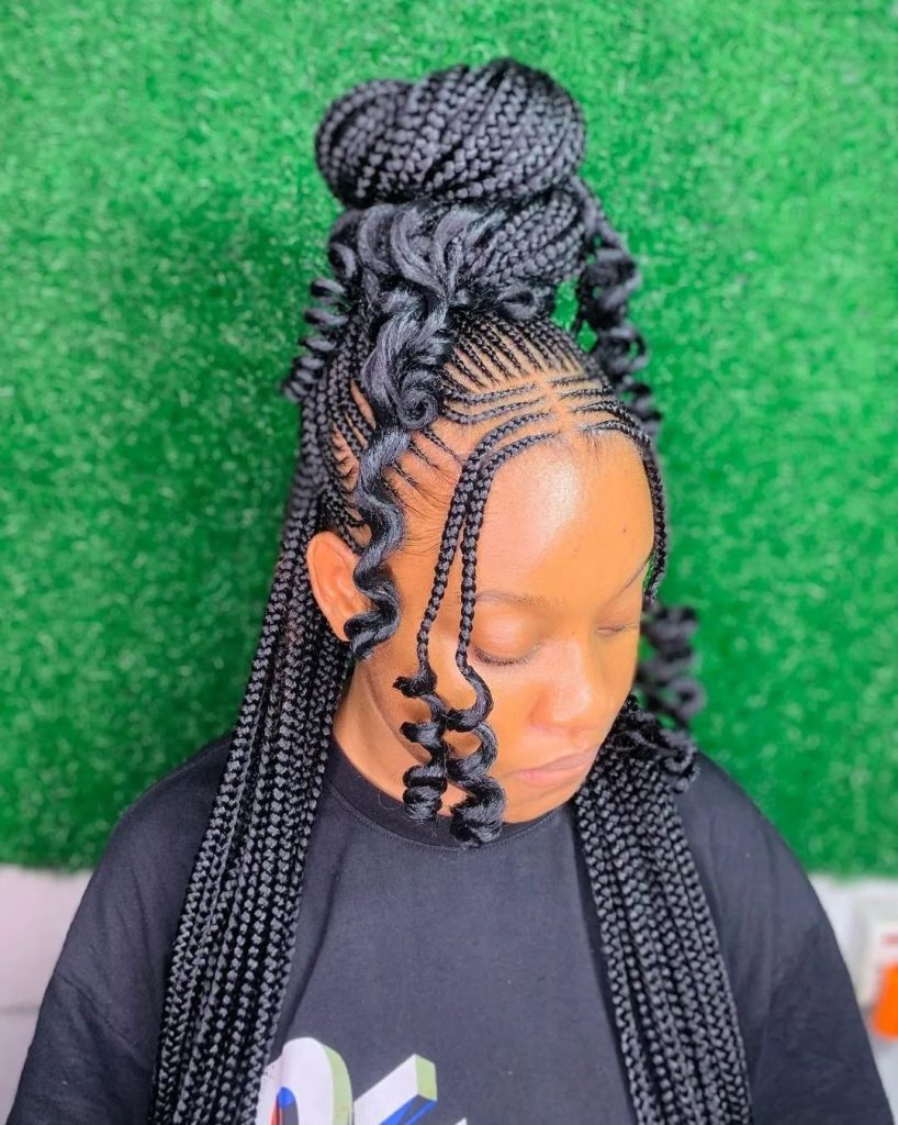 2023 Pretty Ghana Weaving Hairstyles for Ladies 5