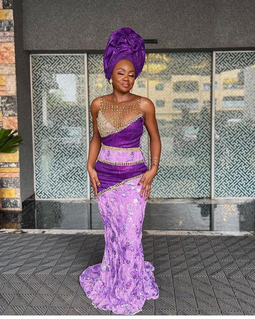 Gorgeous And Stunning Aso Ebi Gown Styles For Ladies  2