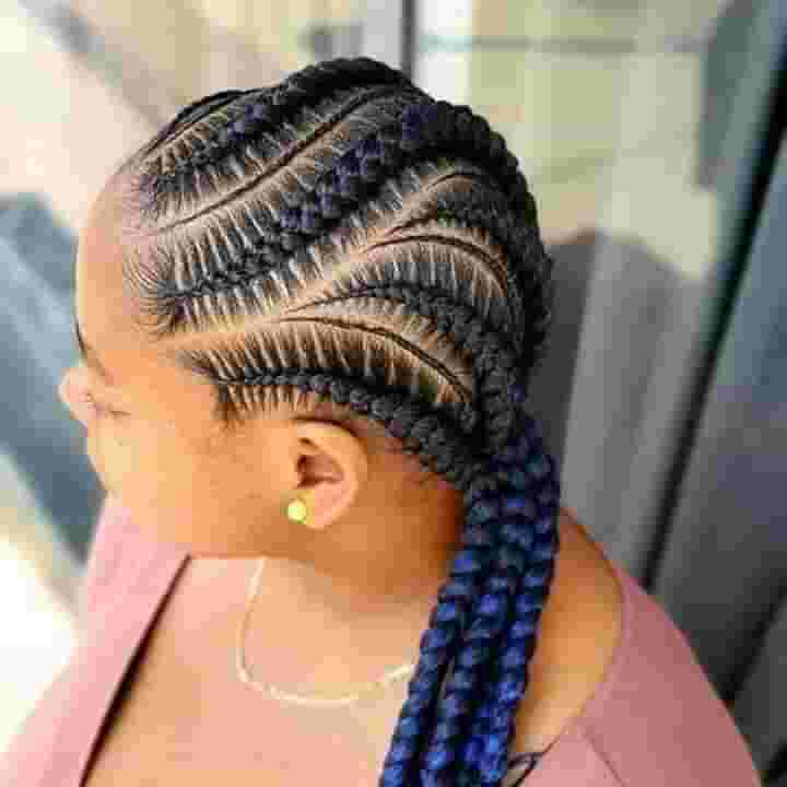 Latest Big All Back Cornrow Hairstyles 2023 for Adults 2