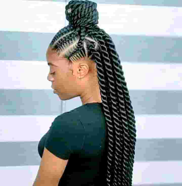 Latest Big All Back Cornrow Hairstyles 2023 for Adults 3