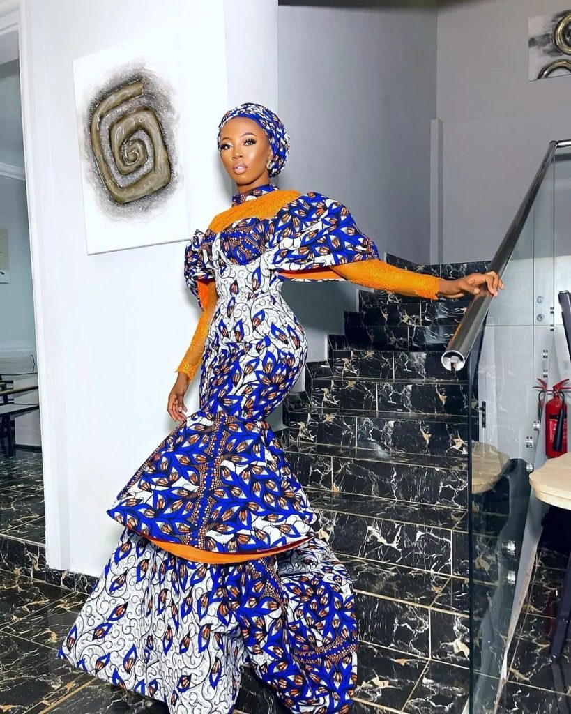 Long and Decent Ankara Gown Styles for Muslim Women 2023 2