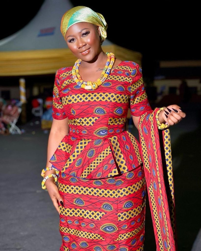 Long and Decent Ankara Gown Styles for Muslim Women 2023 5