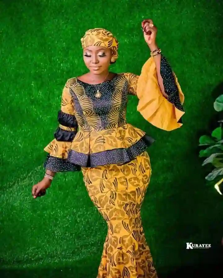 Long and Decent Ankara Gown Styles for Muslim Women 2023 3