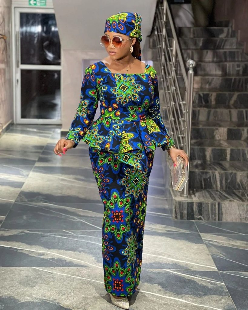 Long and Decent Ankara Gown Styles for Muslim Women 2023 1