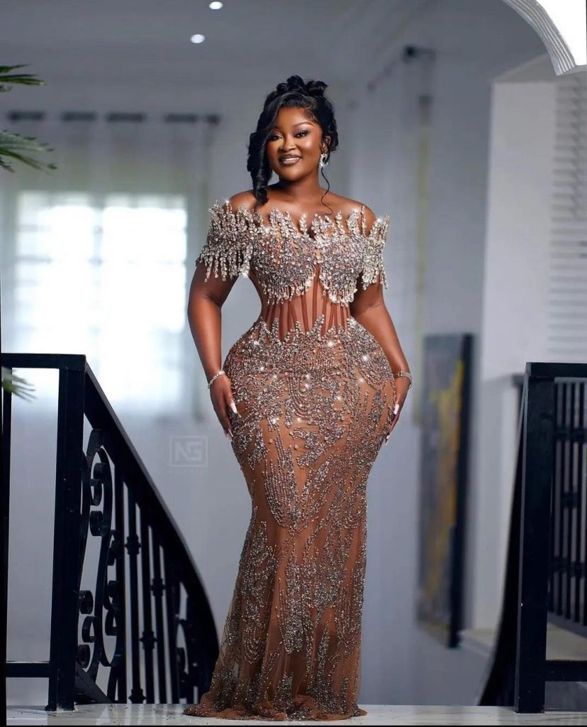 Stunning Aso Ebi Net Gown Styles for Ladies 2023 5