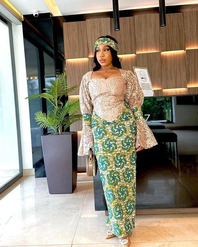 2023 Long And Fitted Gown Styles With Ankara 1