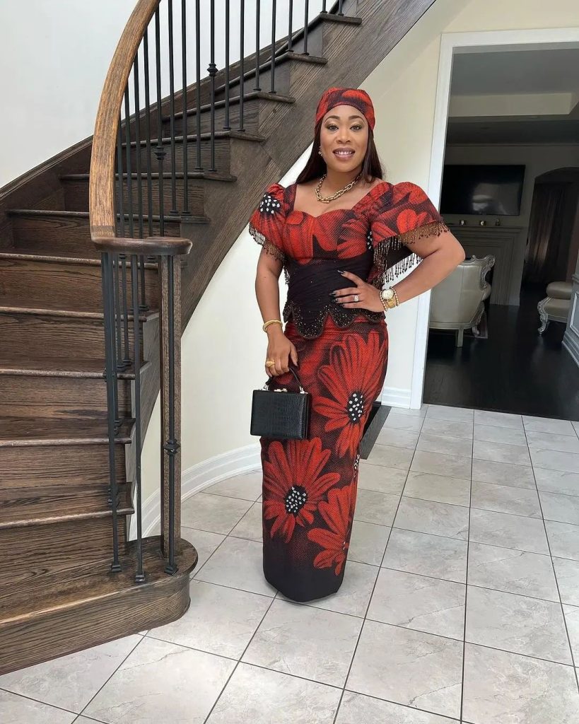 2023 Long And Fitted Gown Styles With Ankara 2