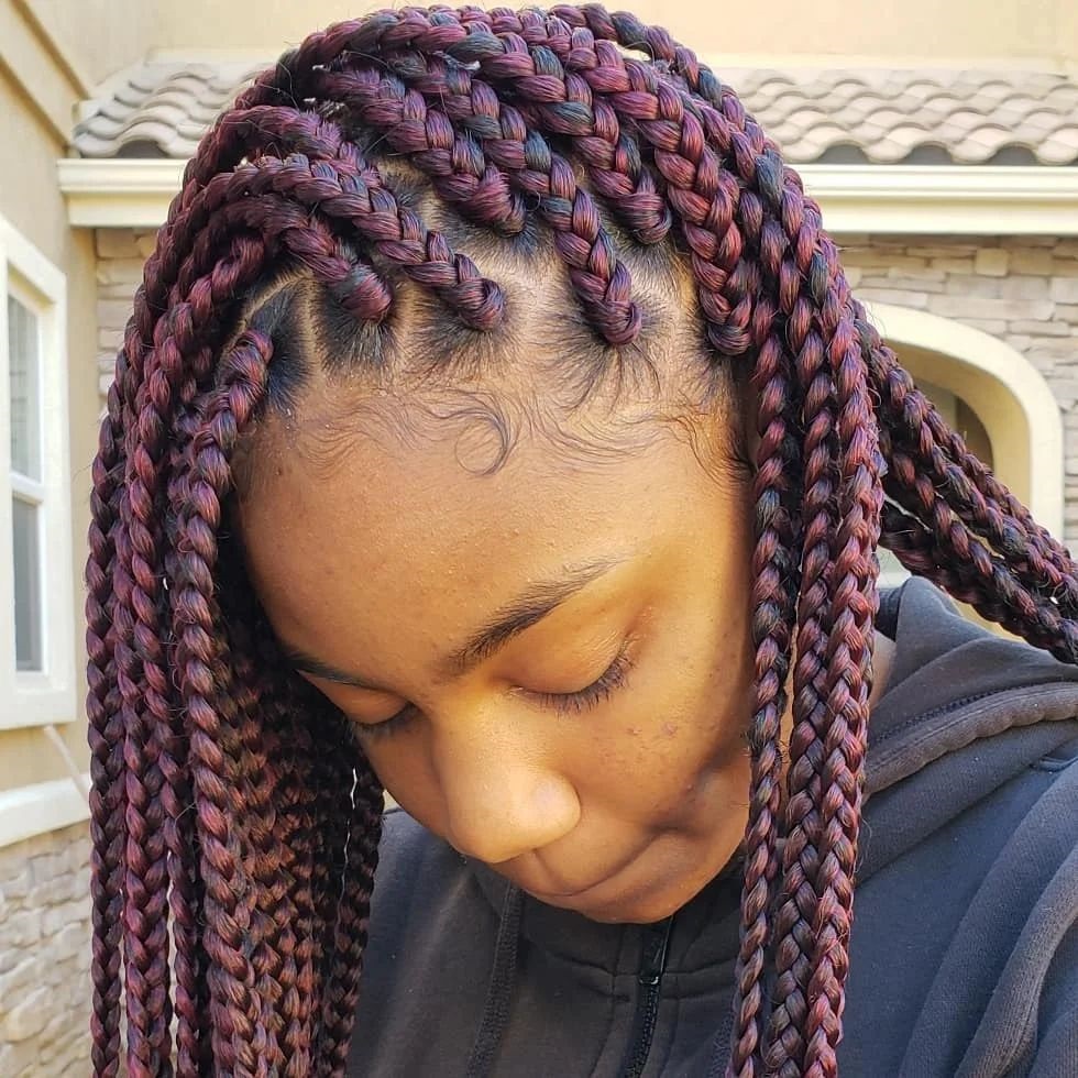 2023 Most Recent And Big Box Braids Hairstyles For Ladies 3