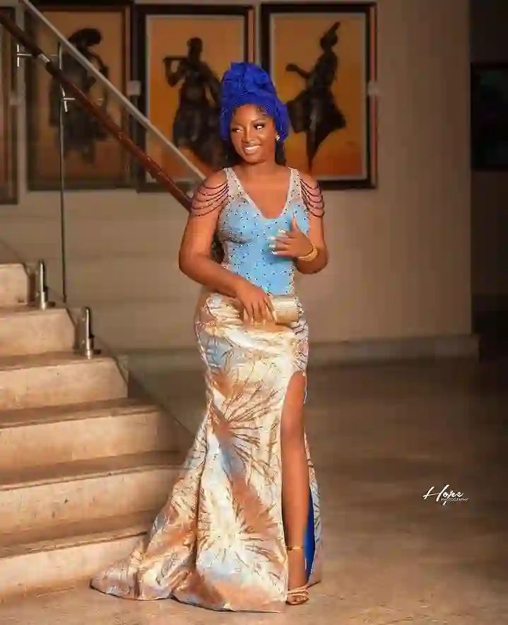 Nice Pictures of Owambe Styles With Lace Fabric 2023 2