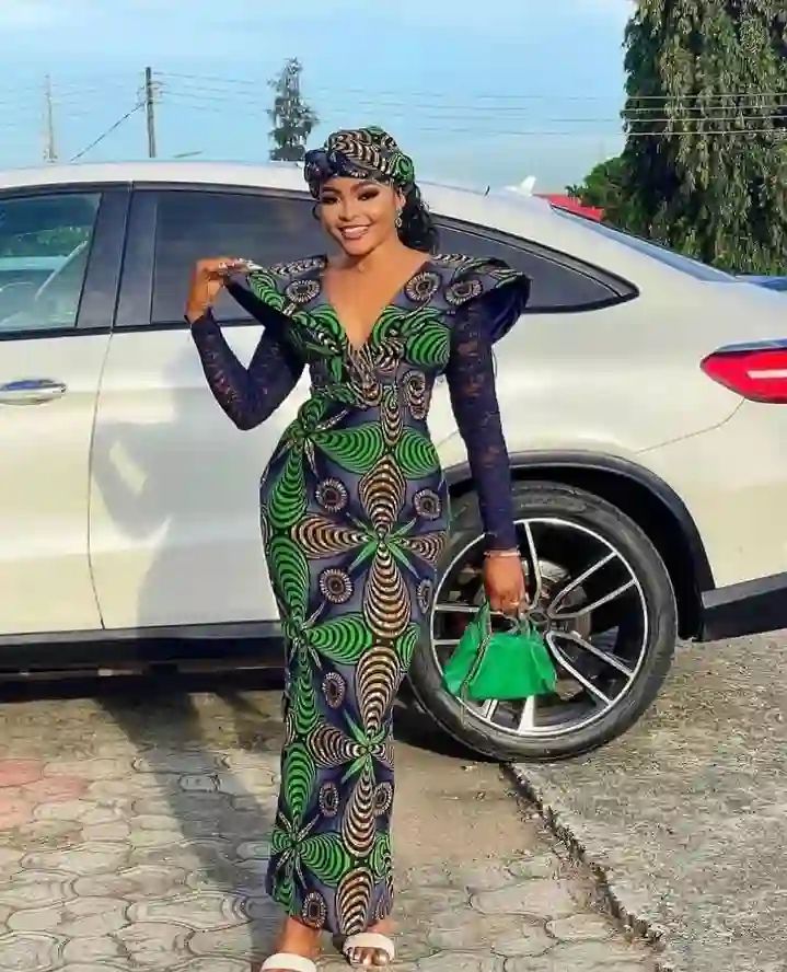 Simple Ankara Long Gown Styles For Young Ladies 2023 1