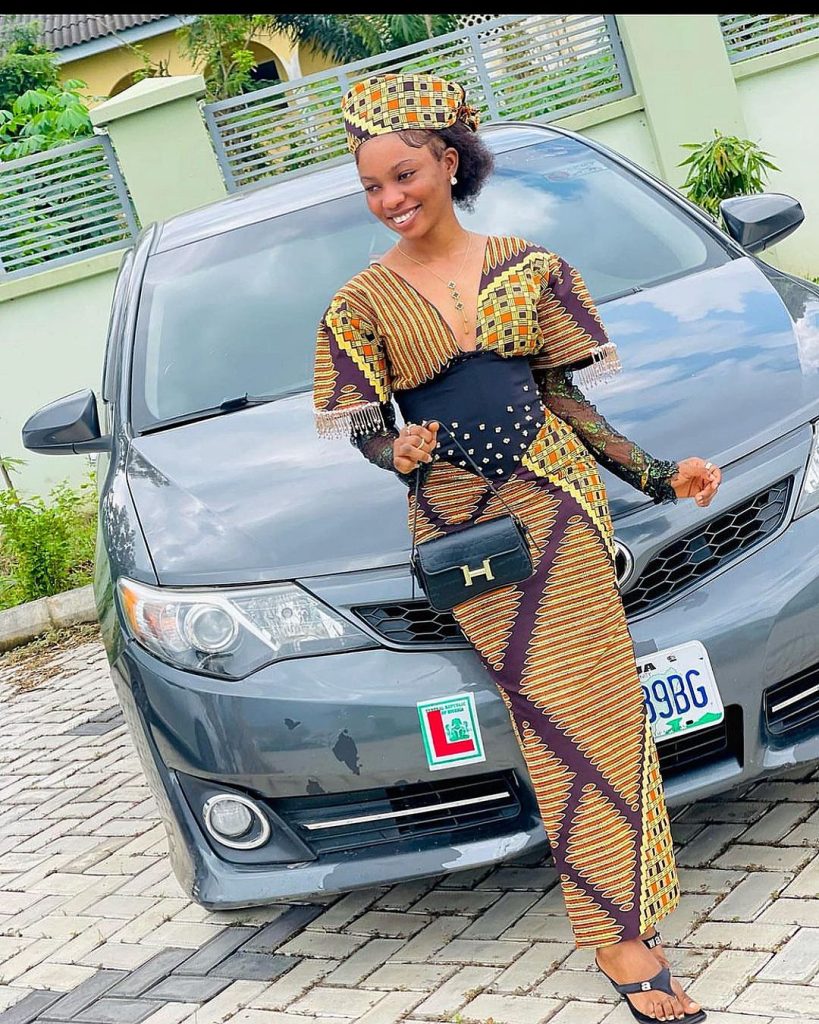 Simple Ankara Long Gown Styles For Young Ladies 2023 4