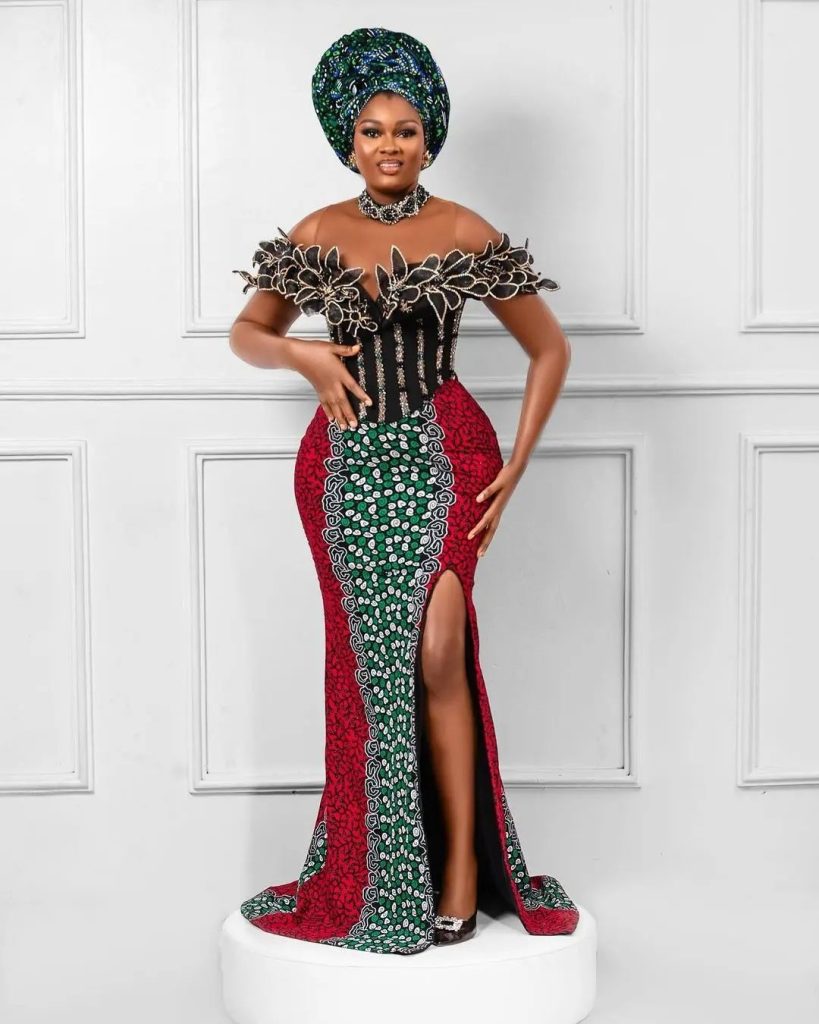Exclusive Ankara Long Gown Styles For Wedding 2024 3