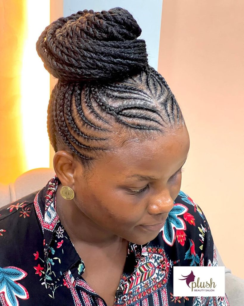 Recent And Eye Catching Ghana Weaving Hairstyles For Ladies 6
