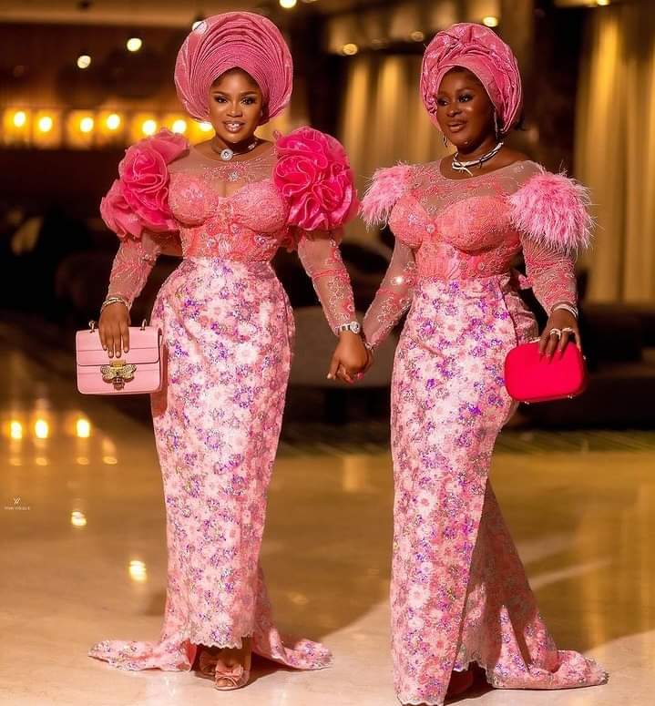 Latest And Best Asoebi Styles For Wedding 2024 5
